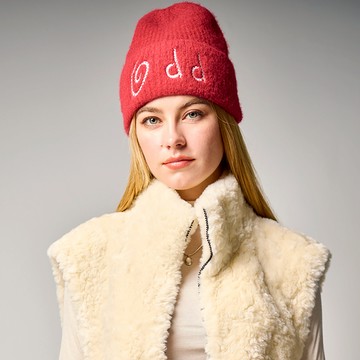 刺繡文字針織毛帽(3色)