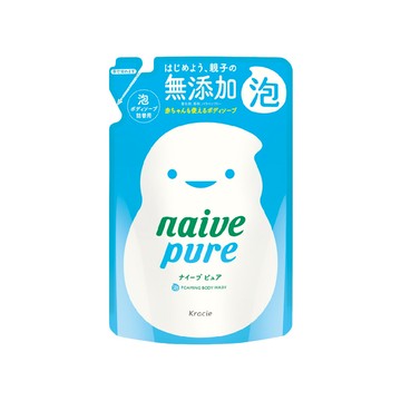 Kracie 葵緹亞 naive 娜艾菩 沐浴泡泡補充包 淨味  480ml  1包