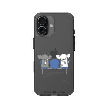 iPhone 17 Clear (相機按鈕) 酷墨灰 - Godgwawa 變種吉娃娃 - 吉將進站