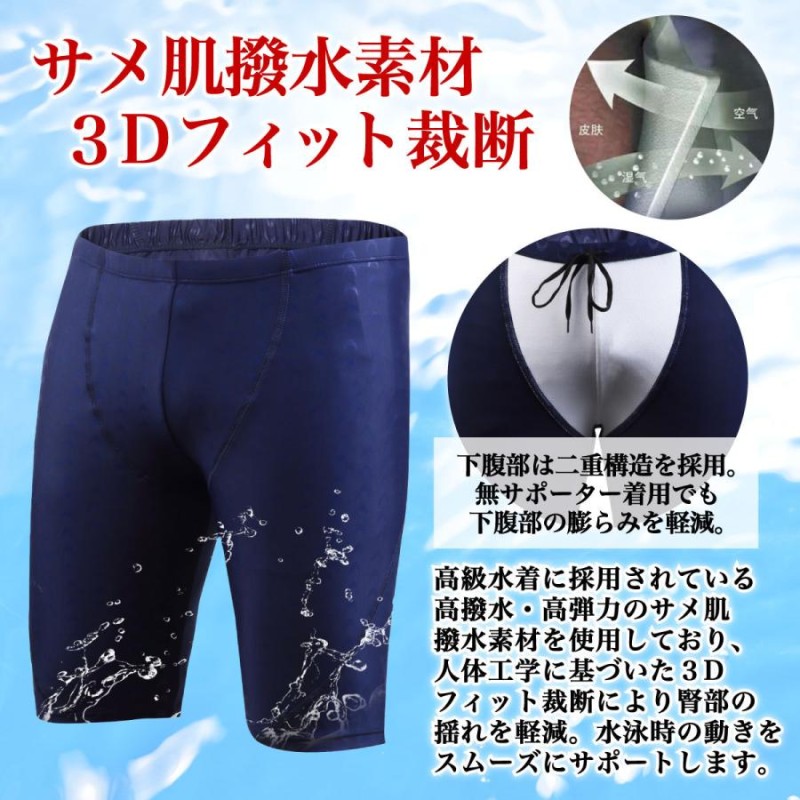 フィットネス水着 メンズ 競泳水着 大きいサイズ 水泳パンツ 水着