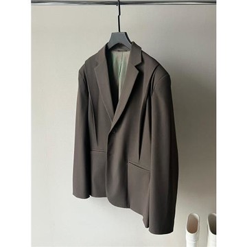 XEQUATION 24SS外骨骼秋季立體廓形解構先鋒設計感墊肩西裝外套