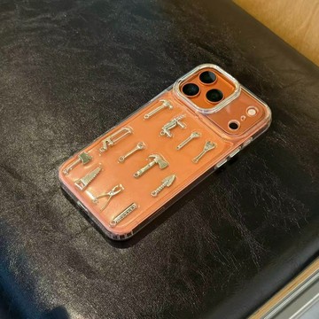 高透亞克力防摔手機殼 大孔鏡頭框加高保護 解壓保護殼 適用於iPhone17 16 15 14 13 12 ProMax
