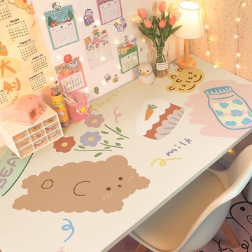 桌紙裝飾桌面大學生男孩書桌貼紙寢室ins北歐網紅自粘防水可擦洗