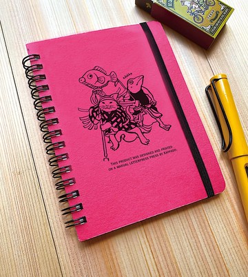 【預購】2026 A6 附行事曆活頁筆記本 風神雷神 螢光粉