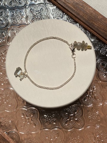 海市蜃樓 拉長石 墜鍊 手鍊 客製化 禮物 鍍銀