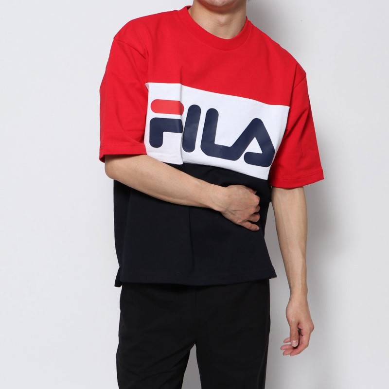 フィラ Fila メンズ 半袖tシャツ Fl 9ctsキリh 通販 Lineポイント最大get Lineショッピング