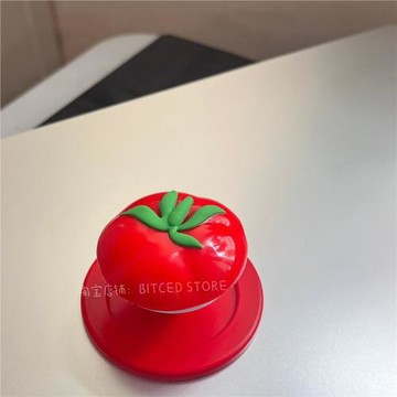 適配泡泡騷紅色番茄西紅柿磁吸式支架手機氣囊可拆卸折疊magsafe