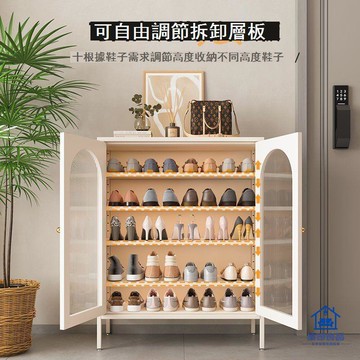 免運/附發票 鞋架 鞋櫃 收納櫃 收納架 鋼制鞋櫃入戶玄關進門口落地多層防塵鞋架簡易大容量鐵藝收納工廠現貨直銷 售後保障 全館八折 5yy