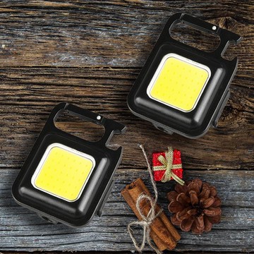 多功能迷你COB 600流明極亮口袋式照明燈-2入 2入