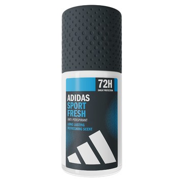 adidas愛迪達 男用制汗爽身滾珠(運動清新)50ml