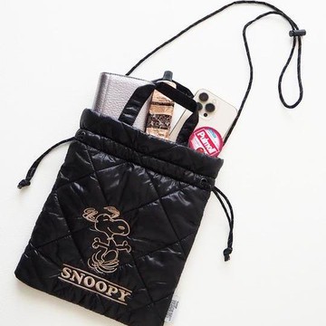 FREAK'S STORE 《史努比》絎縫抽繩手提包