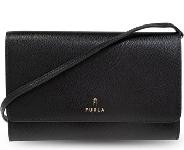 FURLA FURLA CAMELIA CHAIN WALLET 黑色女款配件