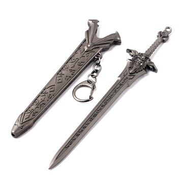 游戲wow魔獸世界周邊巫妖王獅子頭劍模型帶刀鞘(贈送劍架)(台灣現貨)