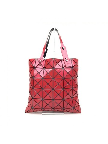 issey miyake 紅色 Bao Bao PVC幾何菱格手提包 托特包
