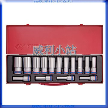 【威利小站】 KING TONY 4315MR 15件式 1/2" 手動套筒組 4分長套筒組 四分套筒組