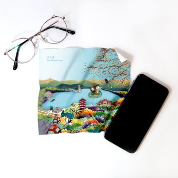 台灣原創 日月潭景 =超細纖維萬用擦拭布=手機/平板/螢幕/鏡片