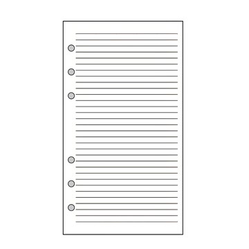 Raymay 藤井 聖書5mm橫格內頁紙 DR276  170 x 95mm  30張  1組