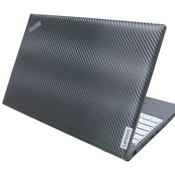 【Ezstick】Lenovo ThinkPad L15 Gen3 Gen4 黑色卡夢紋機身貼(上蓋+鍵盤週圍+底部貼)