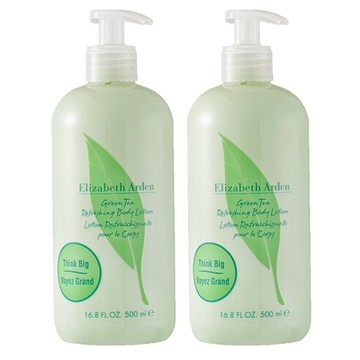 Elizabeth Arden 伊麗莎白雅頓 綠茶香水身體乳500ml 兩入組 台灣專櫃貨(效期2027/03)