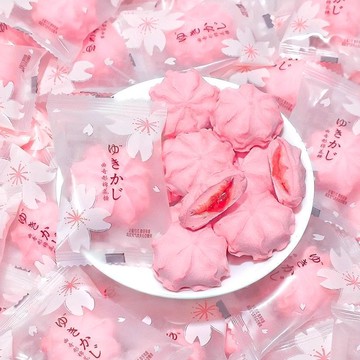 雪可滋京都曲奇棉花糖 花朵夹心爆浆棉花糖 棉花糖独立小零食