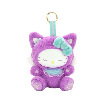 玩偶吊飾 三麗鷗招財貓Kitty吊飾-神秘紫 約15*13*16cm (JN1413)