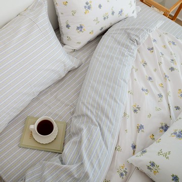 翔仔居家 100%精梳純棉40支紗 薄被套 / 鋪棉兩用被套【椿嶼】ikea風格 台灣製【鋪棉兩用被套 超取限一組】