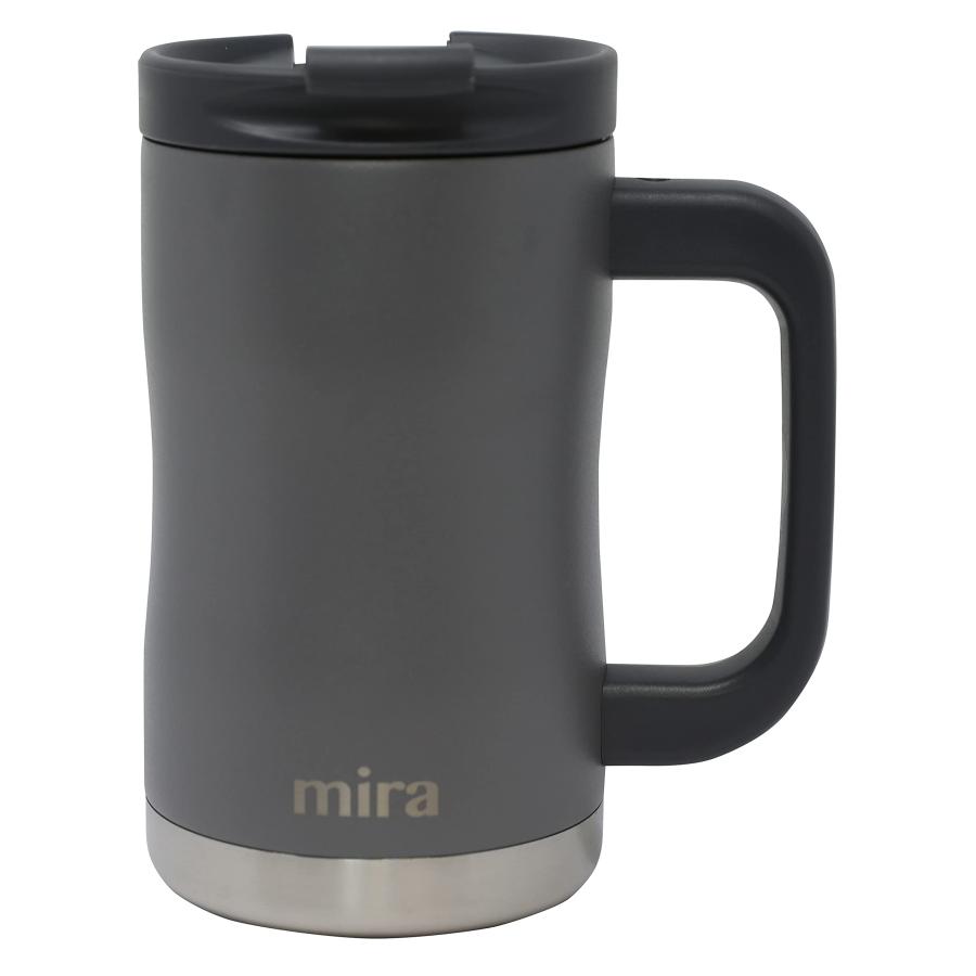 MIRA Vacuum Insulated Coffee Mug with Handle, 14oz Stainless Ste 並行輸入品