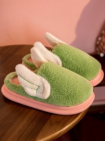 踩屎感冬拖 厚底毛毛絨棉拖鞋年新款女外穿網紅可愛ins棉拖男