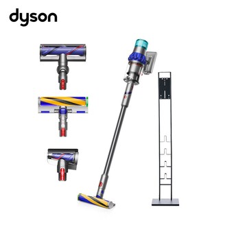 Dyson 戴森 V15 Detect Fluffy SV47 智慧無線吸塵器(贈收納架+碳纖維吸頭)