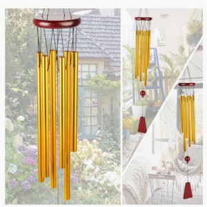 チューブ風鈴チャペル鐘 Windchimes ハンギングペンダントガーデンパティオテラスバルコニーの装飾