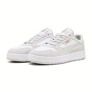 PUMA Court Classic Street SD 復古休閒運動鞋 40021502  28cm  白色 + 灰色