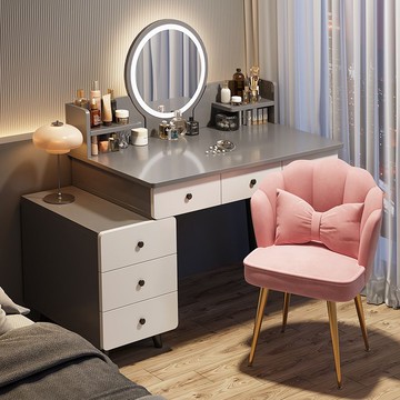 保固 梳妝臺臥室簡約現代小型化妝櫃一體小戶型新款化妝桌子化妝臺133YJ 快速寄出