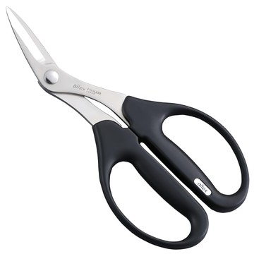 ALLEX 林刃物 專業型萬能剪 彎刃  1支  Black