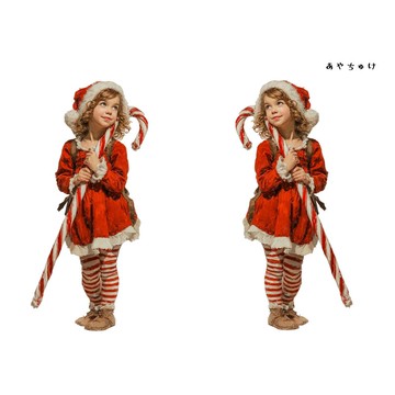 【11月新作2】08-108-0106 人物貼紙 聖誕復古風