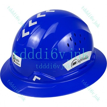 新款工程帽 安全帽 戶外透氣工地帽 工地安全帽 施工安全帽高品質防曬遮陽大帽簷安全帽工地建築工人頭盔領導印字定製