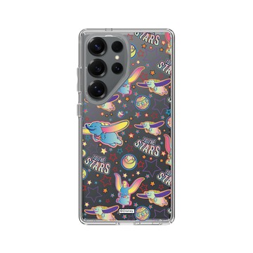 Galaxy S25 Ultra Clear 透明 - 迪士尼-經典系列 Disney Classics - 小飛象 Dumbo - Retro Pattern