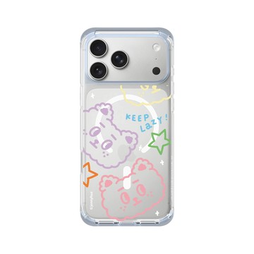 iPhone 17 Pro Max ClearX (MagSafe 兼容) 冰透藍 - 煎妮花 JENNYHUA - 彩虹雪莉熊