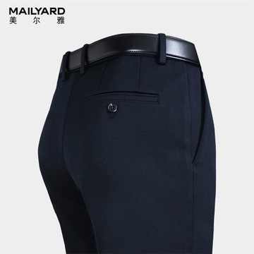 MAILYARD/美爾雅商務休閑長褲 男士秋冬直筒中腰厚褲子 280