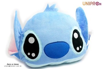 【UNIPRO】迪士尼正版授權 星際寶貝 大眼 史迪奇 絨毛抱枕 午安枕 靠枕