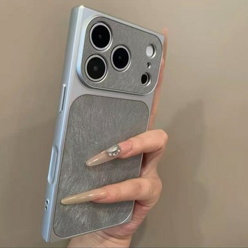 【秒變17Pro】方形四角 羽紗 加高鏡頭保護 防摔殼 用於iPhone17 i16 手機殼 i15 i14 i13