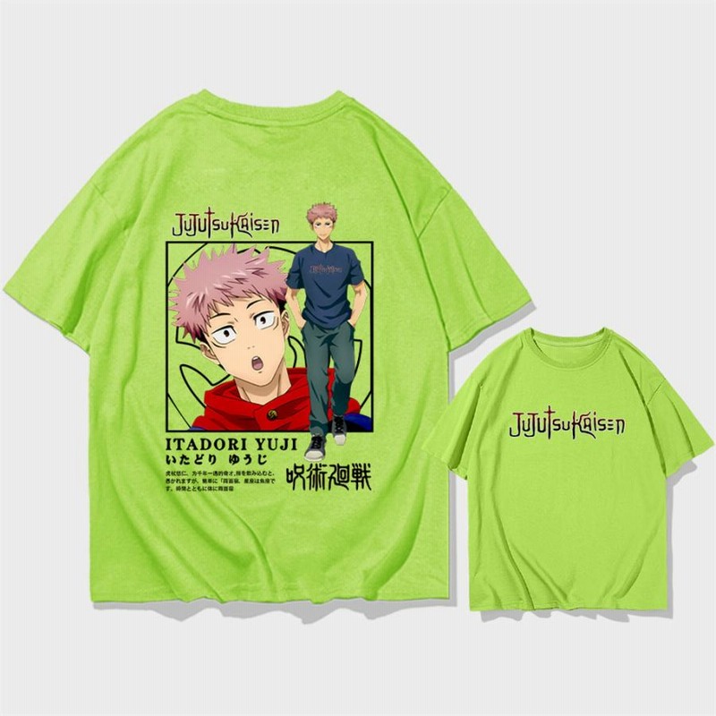 呪術廻戦 虎杖悠仁 いたどり ゆうじ Tシャツ トップス 夏 半袖