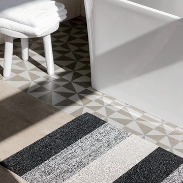 美國chilewich 簇絨玄關墊Marbled-經典灰調 抗菌環保地墊 - 61x183cm 直條紋