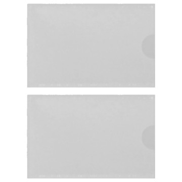 雙德 C型文件夾 附名片格 12個  透明色  2包