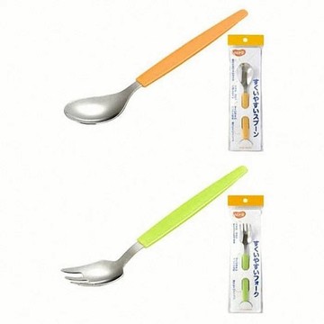 【海夫健康生活館】 LZ PIGEON 貝親 幸福湯匙 幸福叉子 日本製