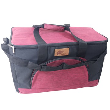 Lofor 樂活生活家 超厚配色保冰保溫袋 尺寸: 45*25*30cm 重量: 740g 配件: 肩帶*1  紅色  32L