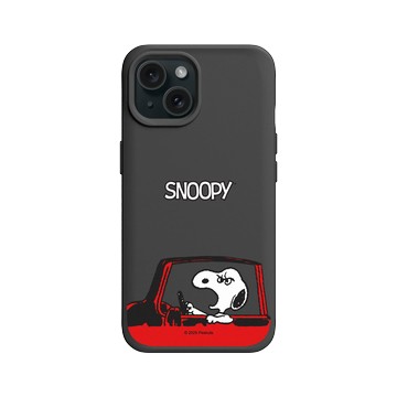 iPhone 15 SolidX 黑 - 史努比 Snoopy - 路怒症