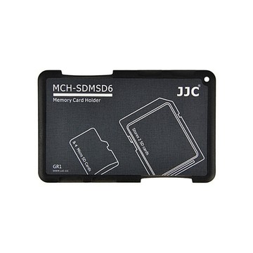 JJC 名片型收納共6張記憶卡:2張T-Flash/TF/SD/SDHC/SDXC和4張Micro SD卡儲存盒)隨身好攜帶可放口袋皮夾錢包