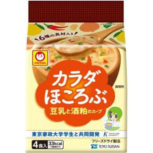 東洋水産 マルちゃん カラダほころぶ豆乳スープ 4P×10入