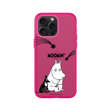 iPhone 15 Pro Max Clear 粉漾桃 - Moomin - 陪你去看流星雨