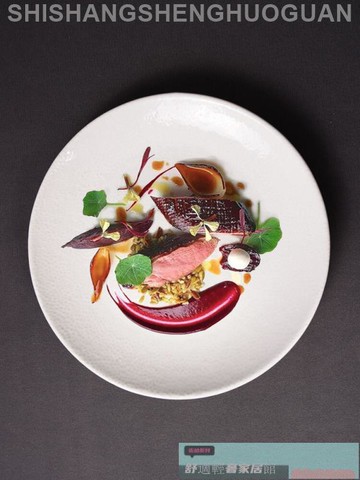 特色餐具 餐盤 可開發票 陶瓷平盤白色盤子高級感菜盤餐盤牛排盤商用意面圓形盤甜點盤